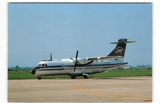 Postcard Airline JUGOSLAVENSKI AEROTRANSPORT ATR 42 YU-ALK CC9.