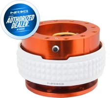 NRG QUICK RELEASE GEN 2.1 PYRAMID SERIES ORANGEBODY / WHITE RING SRK-210OR-GL