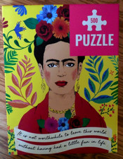 EUC Talking Tables "Frida Kahlo" 500 pc Puzzle sz 19x14 with Poster Ages 14 