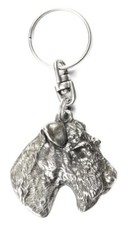 Fox Terrier Wire - Silver-plated dog pendant, handbag decoration, backpack penda