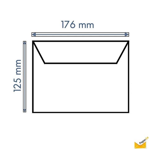 25 B6 Umschläge mit Haftsteifen 125x176 mm in Dunkelgrau - Bild 4 von 5