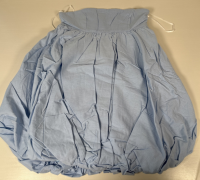 Princess Polly Ismene Bubble Hem Mini Dress Strapless Light Blue Size 4 |  eBay
