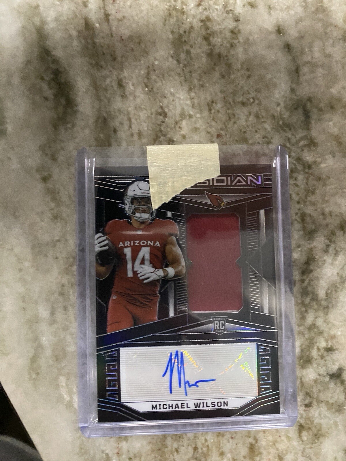 2023 Panini Obsidian Michael Wilson Rookie Patch Auto RPA /199 Arizona Cardinals