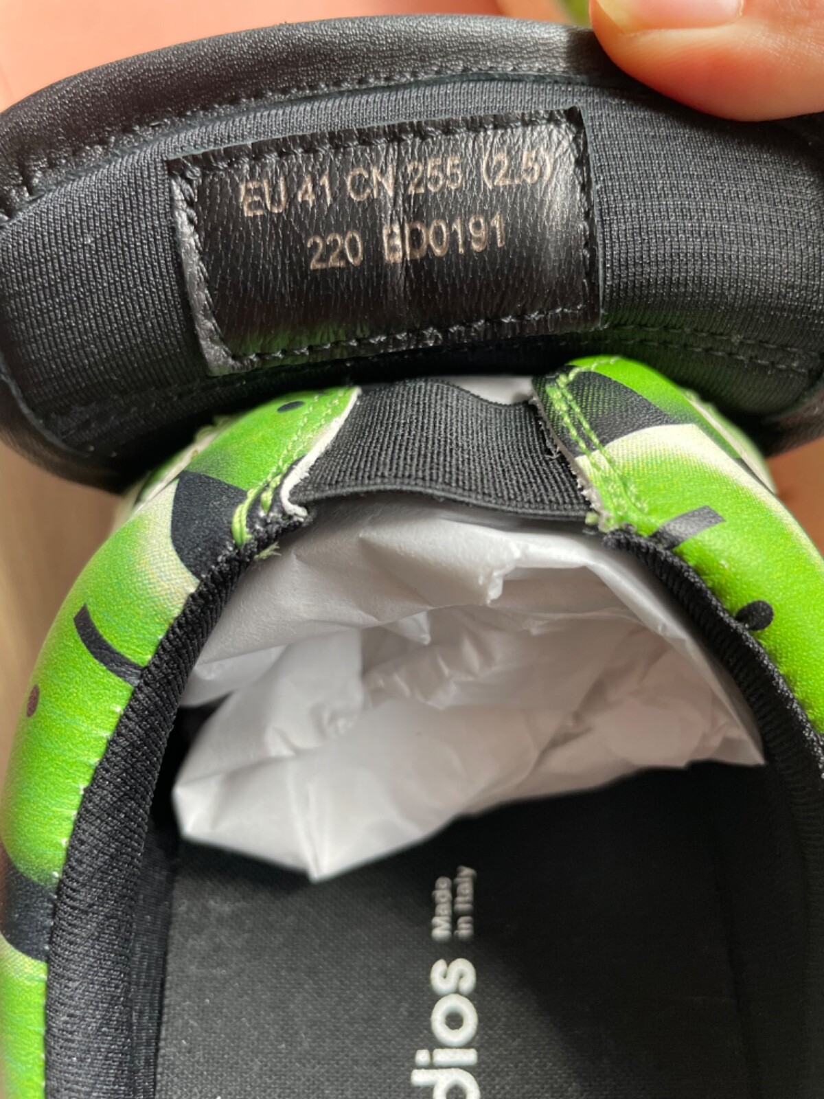 Acne Studios green and black slip-on sneakers bnwt RRP £360 image 4