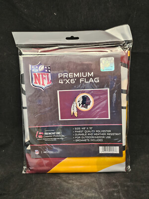 WASHINGTON REDSKINS FOOTBALL NFL FLAG 4 FOOT X 6 FOOT NEW