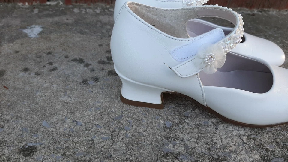 Jumping Jacks Blanco/Concurso Zapatos de Vestir con Tacón Niño Niña Talla 12.5 Foto 4 de 4