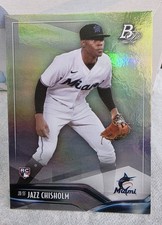 JAZZ CHISHOLM #24 RC 2021 BOWMAN PLATINUM MARLINS