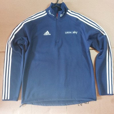 Adidas British Cycling Team Sky 1/4 Zip Training Top blau Gr. UK 44-46 sehr guter Zustand
