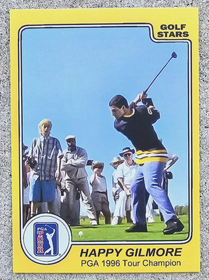HAPPY GILMORE GOLF SPORTS ACEO CARD ADAM SANDLER FUNNY MOVIE MEMORABILIA NOVELTY
