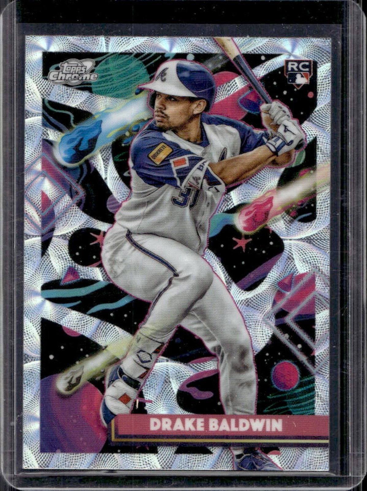 2025 Topps Cosmic Chrome Drake Baldwin RC Nucleus Refractor Rookie #96 Braves