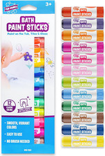   Bath Paint Sticks  Bath Toy, 12 Count  Nontoxic, Washable Bathtub Paint for K