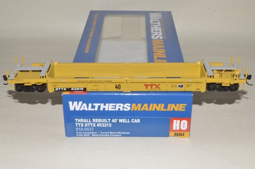 Tren remolque Walthers escala HO TTX DTTX 40' Thrall contenedores pozo vagón 53215 | Zustand: New