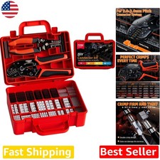 Crimping Tool Kit, Pro Ratchet Pliers  28 Types Dupont JST Connectors