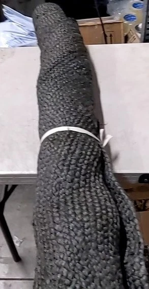 Anji Mountain AMB0329-060R 6 pies x 6 pies Alfombra redonda de yute gris Kerala Foto 3 de 4