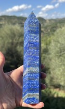 LAPISLAZZULI torre Punta In Lapislazzuli Blu 600gr wicca Cristalloterapia chakra