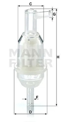 Kraftstofffilter Leitungsfilter WK 31/5 (10) MANN-FILTER für DAEWOO PUCH