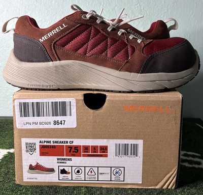 US Women s 7.5/Men s 6 - Merrell Alpine Sneaker Carbon Fiber Toe  Tortoise 