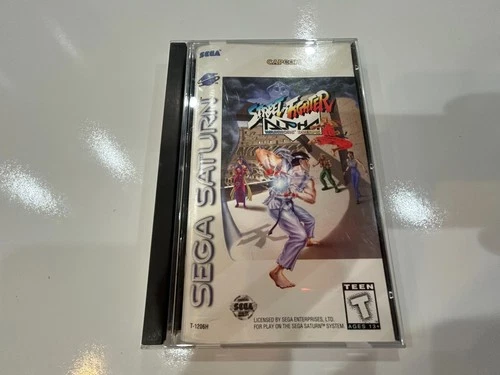 Street Fighter Alpha (Sega Saturn 1996) CIB Complete in Box w Manual Tested NM