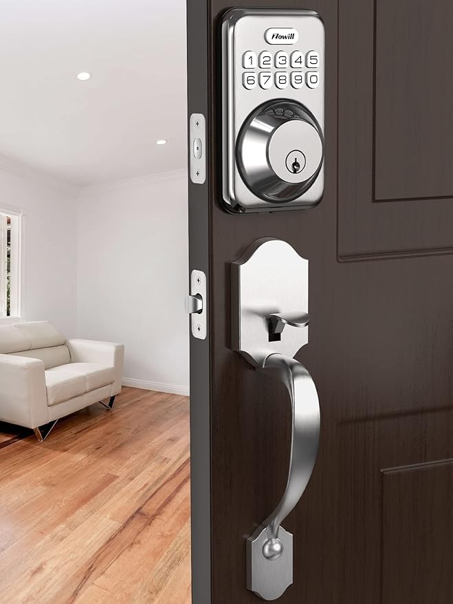 Комплект бесключевых замков ZOWILL Защелка клавиатуры Zowill 2 ручки - Сатинированный никель 11690₽