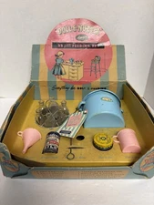 Vintage Toy Doll-E-Nurser Amsco 21 pc Feeding Set