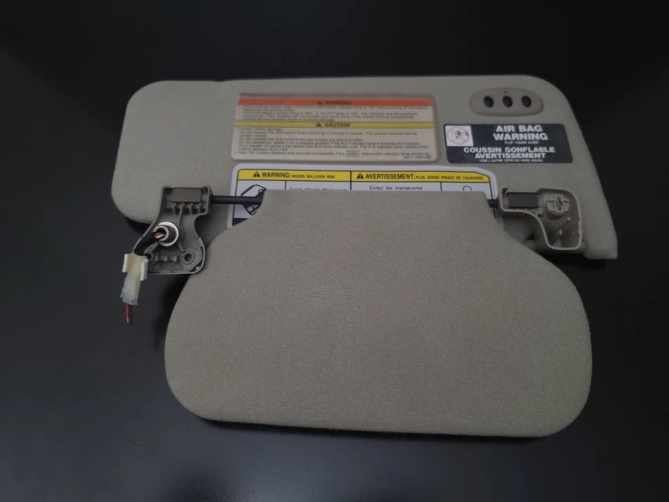 Par de quebra-sol lateral para motorista e passageiro Nissan Pathfinder Infiniti QX4 1997-2004 - Imagem 3 de 4