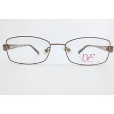 Diane von Furstenberg DVF8031 200 Brown Rectangular Eyeglass Frames 51-16-135