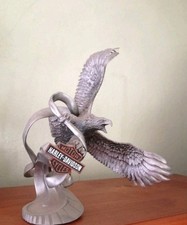 Harley Davidson Franklin Mint Spirit of the Open Road Flying Eagle Pewter Statue