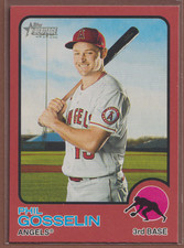 Phil Gosselin #345 2022 Topps Heritage Red Border-0909
