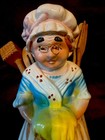 Vtg Ceramic Granny Kitchen Utensil Holder Home Sweet Home Grandma Cottagecore — photo 4