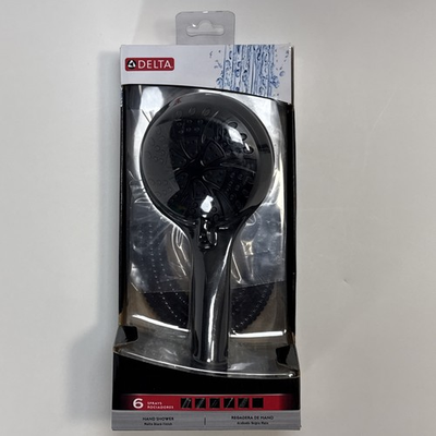#ad Delta 6.0 Spray Matte Black 4.5quot; Round High Pressure Handheld Shower Head 2.5GPM $46.99