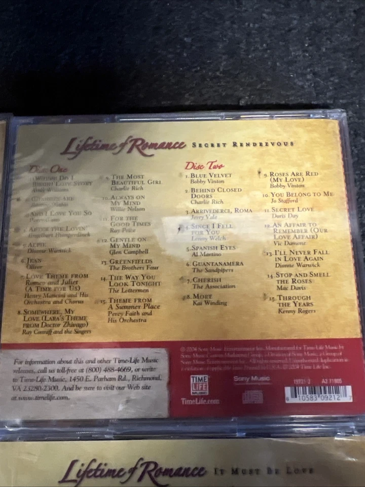 TIME LIFE Lifetime of Romance 4CD Lot 8 Total CD Sealed - Image 4 of 4