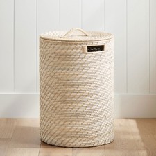Potterybarn Quinn Storage Hamper - White Wash