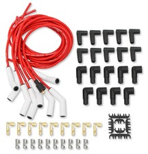 Mallory 947c Psw Universal Ceramic Spark Plug Wires 135 Degree Red