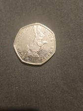 Peter Rabbit 50p Coin Mint 2017 Error Coin Rare Collectable