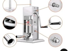 Leevot 7Lb/3L Sausage Stuffers，304 Stainless Steel Sausage Maker 