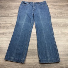 Vintage Cacharel Jeans Mens 36x30 Blue Denim Baggy Wide Leg Relaxed Fit 90s Y2K