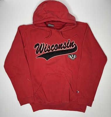 Wisconsin Badgers Hoodie Mens Small Red P2 Pro Player Sweatshirt 
