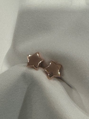 14k Rose Gold Star Stud Earrings - Medium/Large