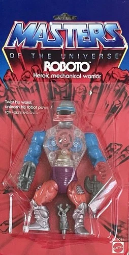 Vintage Roboto Carded He-Man Action Figure Complete Randor