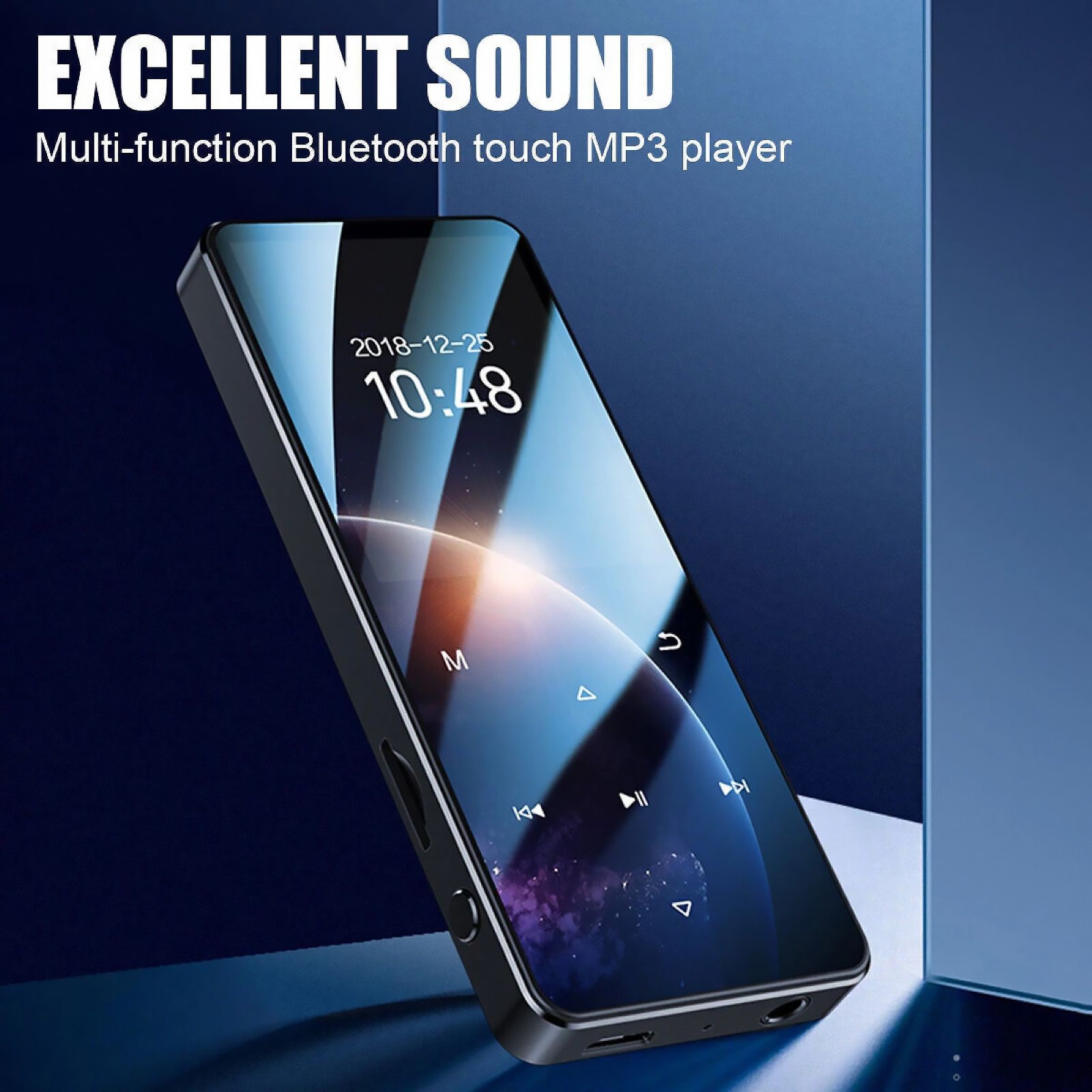 5.0 Bluetooth MP4/MP3 Player Support MP3, WAV, and Other Playback Formats