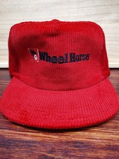 Vintage Toro Wheel Horse Lawn Tractor Advertising Red Corduroy Hat NOS