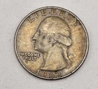1962-D United States USA WASHINGTON QUARTER Vintage SILVER Coin