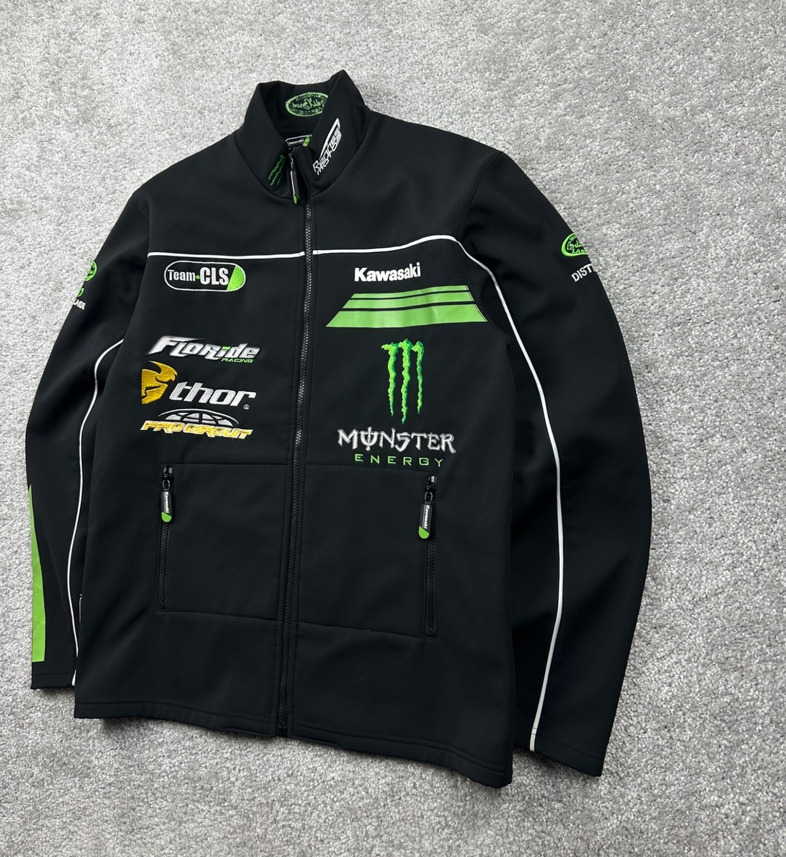 Kawasaki Monster Energy Racing Jacket Men's Size L | eBay