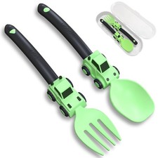 Construction Toddler Utensils - Toddler Forks and Spoons - Kids Construction ...
