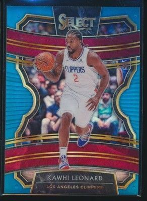 2019-20 Panini Select Concourse Light Blue Prizm /299 Kawhi Leonard #35