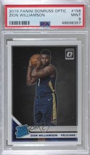 2019-20 Panini Donruss Optic Rated Rookie Zion Williamson #158 PSA 9 MINT 0nr3