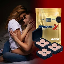 Megas'X Gold 12 Pills Dietary Supplement Increased Stamina Sexual Power