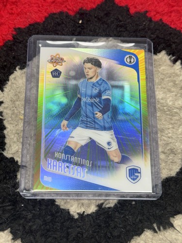 2025-26 Topps Chrome UCC UEFA Konstantinos Karetsas Radiating Rookies SSP