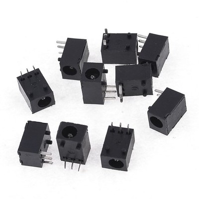 10 Pack 3.5mm Dia PCB DC Power Jacks Sockets Charge Ports