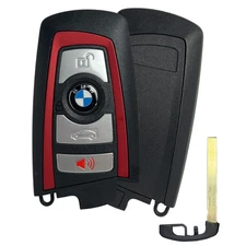 Oem BMW Smart Key Fob Remote 320i 325i 328D 328i 330e 330i Red Trim YG0HUF5767